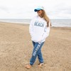 Pavilion Gift Company - The Beach - Medium White Unisex Hooded Sweatshirt - Sweatshirts - 3 of 4