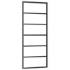 VidaXL Sliding Door ESG Glass and Aluminum 29.9"x80.7" Black - 2 of 4