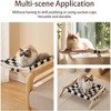 Cat Window Sill Perch, Cat Window Hammock Load Capacity 18Kg and One-Step Sliding Clamping Slot Adjustable Pet Bed for Windowsill Bedside Cabinet - 4 of 4