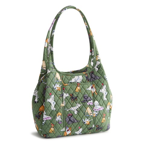 Vera Bradley Women's Outlet Cotton Circular Shoulder Bag Moonless Night