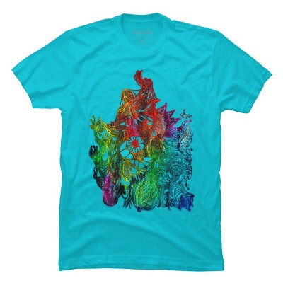 Adult Design By Humans Zen Botanical Rainbow Pride By EdgeWaresT-Shirt