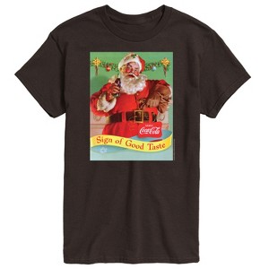 Men's - Coca-Cola - Sip Of Good Taste Vintage Coca Cola Santa Short Sleeve Graphic T-Shirt - 1 of 4