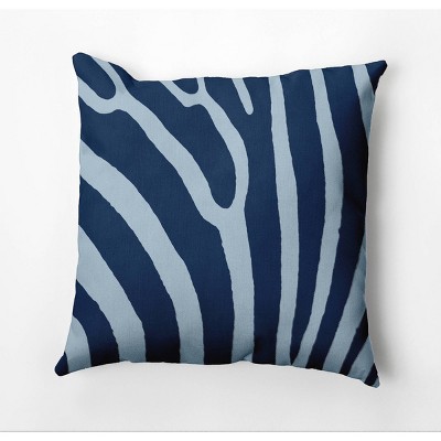 18"x18" Safari Striped Square Throw Pillow Blue - e by design