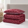 Nestl Modern Comforter Set, 3 Piece Botanical Bedding Set, Reversible Comforter Bed Set - 4 of 4