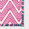 Mela Artisans Set of 4 Red and Blue Zig Zag Placemats - 3 of 4