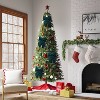 6.5" Christmas Tinsel Bow Ornament Dark Green - Wondershop™ - 2 of 3