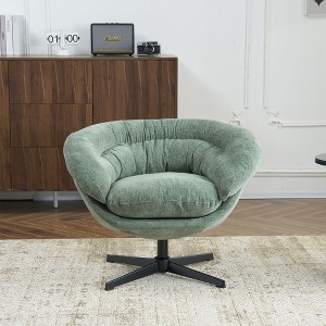 NicBex Swivel Chair Accent Chair with Removable Cushion Comfy Chair Living Room Chair for Reading Room, Bedroom, Office - 1 of 4