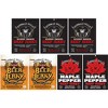Buffalo Bills 7-Piece Premium Beef Jerky Sampler Black Velour Wine Gift Bag (seven 1.5oz packs) - 2 of 4