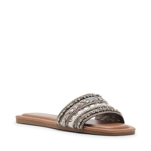 Madden Girl Thread Embellished Slide Sandal : Target