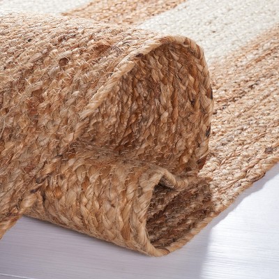 Ivory Flat Woven Handmade Cotton Square Rug