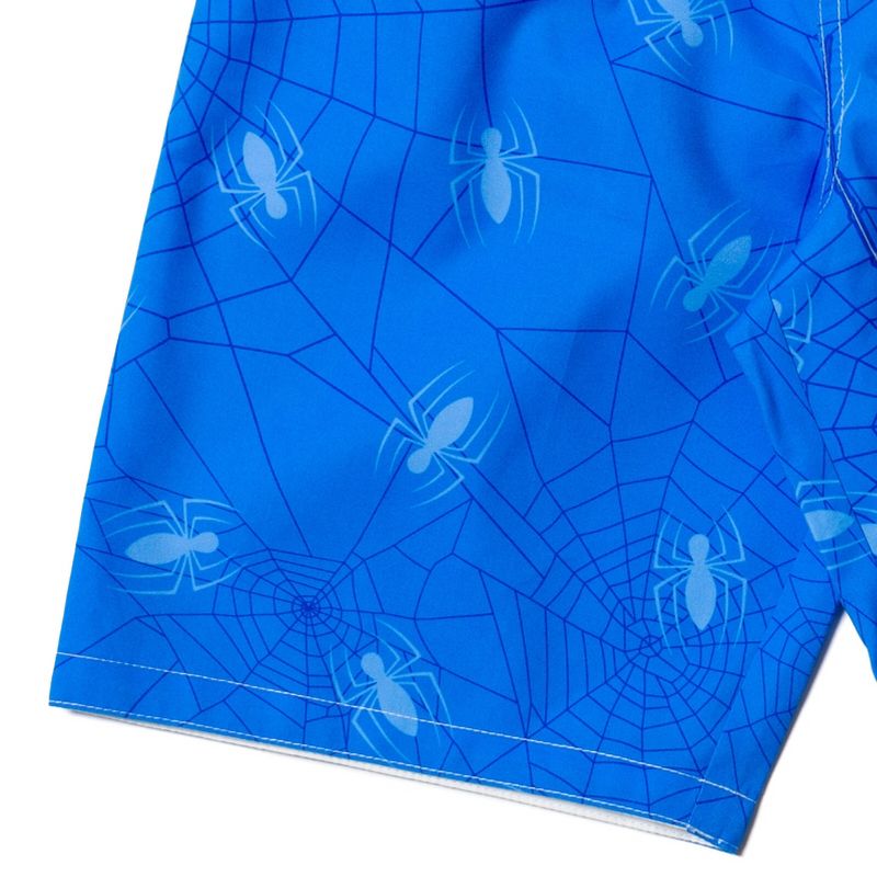 Marvel Spider-Man Avengers Spidey and His Amazing Friends UPF 50+ Swim Trunks Toddler to Big Kid, 4 of 6