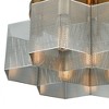 Elk Home Compartir 7 - Light Semi-Flush Mount in  Satin Brass/Polished Nickel - 3 of 4