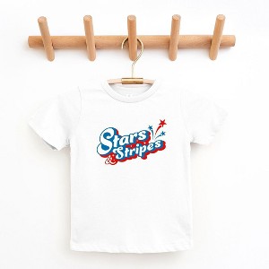 The Juniper Shop Stars And Stripes Firework Toddler Short Sleeve Tee - 1 of 2