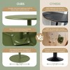 WestinTrends Playa 41.25" Adjustable Metal Round Bar Height Table, Olive Green - 4 of 4