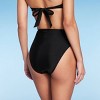 Women's High Leg Cheeky High Waist Bikini Bottom - Wild Fable™ Black :  Target