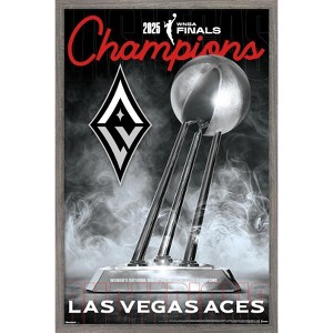 Trends International WNBA Las Vegas Aces - 2025 WNBA Finals Team Logo Framed Wall Poster Prints - 1 of 4