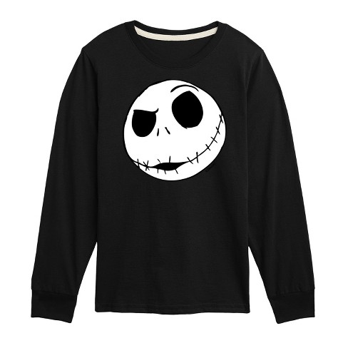 Boys Disney The Nightmare Before Christmas Long Sleeve Graphic T shirt Black Medium Target