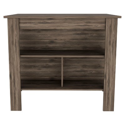 NicBex 40.5Inch Kitchen Island with 3 Shelves