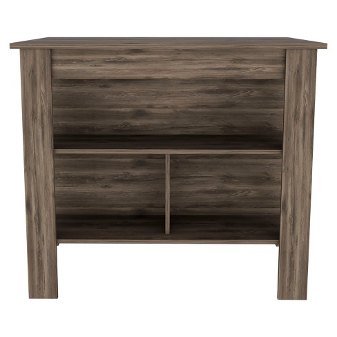 Nicbex 40.5inch Kitchen Island With 3 Shelves,dark Brown : Target