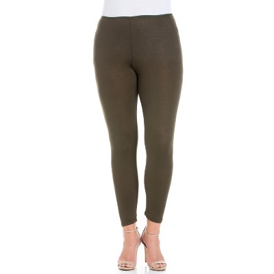 24seven Comfort Apparel Women's Plus Comfortable Ankle Length Leggings- charcoal-3x : Target