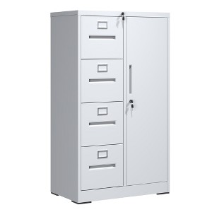 Kumasinova 30"W x 52"H Steel Storage Vertical Filing Cabinet with Lock,4-Drawer File Locker for Office,Home&School,A4/Legal/Letter Sized Drawers - 1 of 4