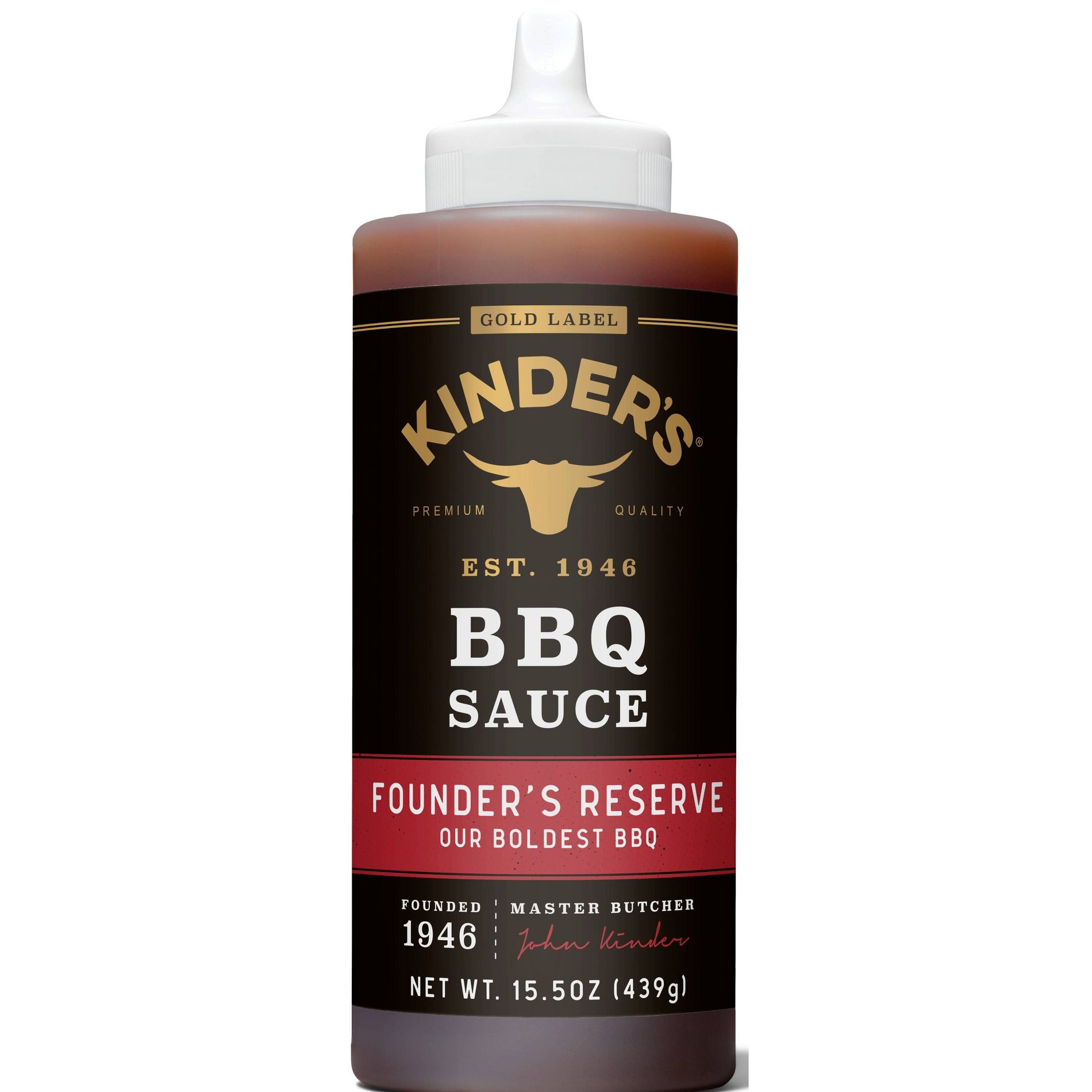 Kinder's Gluten Free Gold Label Founder's Reserve BBQ Sauce - 15.5oz