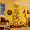 Tangkula 6/7/8 FT Artificial Christmas Tree w/1108 PE PVC Branch Tips & 250/340/450 LED Lights - 2 of 4