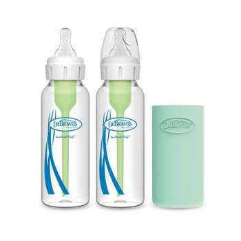 Dr. Brown's Anti-Colic Options+ Glass Baby Bottle - 8oz/2pk