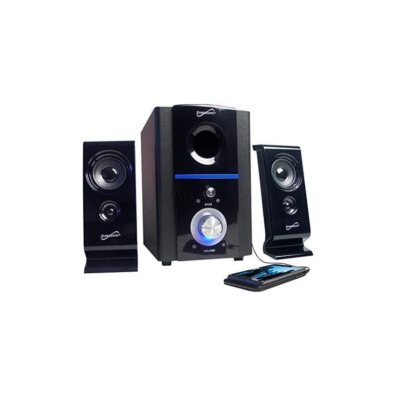 Supersonic SC1120 2.1-Channel USB Multi-Media Speakers, 1 of 4