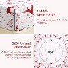 GustoWave Christmas Soft Red Reindeer Holiday Bed Sheets Set with 16 Inches Deep Pocket - 4 of 4