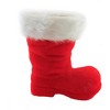 10.0 Inch Flocked Red Boot Santa Shoe Figurines - 3 of 3