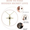 Clotth Personalized Projection Necklace - S925 Silver Love Cross with 100 Languages "I Love You" Message, Anniversary Gift for Couples - 4 of 4
