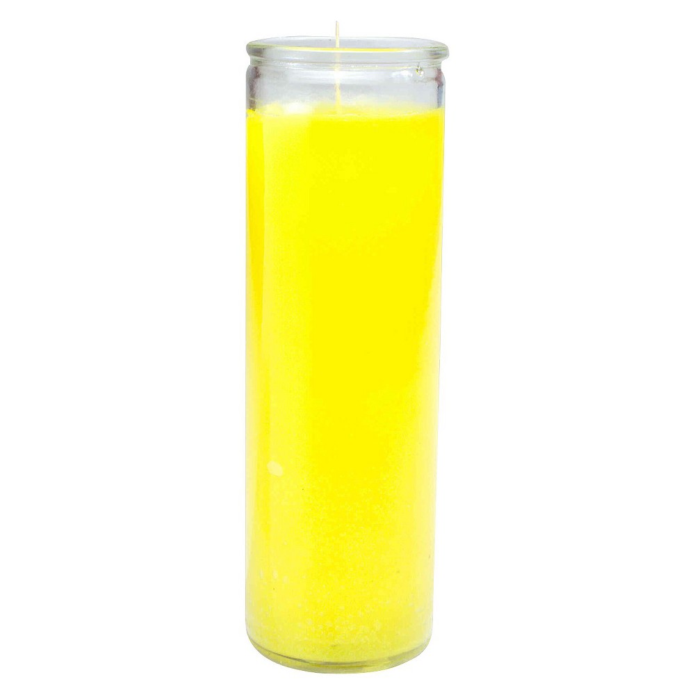 Jar Candle Yellow 11.3oz - Continental Candle: Sanctuary Series, Paraffin Wax, 100hr Burn Time, Glass Container