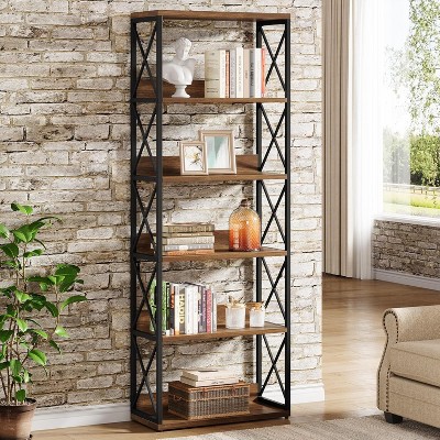 Tribesigns 5-Tier Bookshelf, 70-Inch Tall Etagere Bookcase, Floor Standing Book Shelf Display Storage Shelving Unit for Home Office