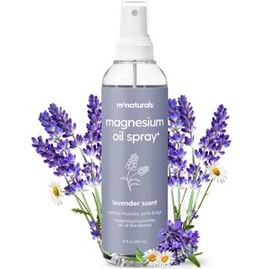 Magnesium Oil Spray with Stem Cell Extract, Soothes Feet, Sore Muscles, Joints & Legs, Allergen-Free & Fragrance-Free, Lavender Scented, M3, 12 floz - 1 of 4