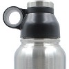 Brentwood Stainless Steel Vacuum-Insulated Water Bottle (0.9 L; Black/Silver) - 4 of 4