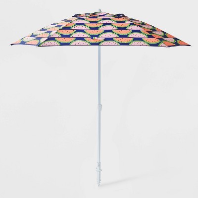 6 Watermelon Tilted Adjustable Umbrella Sun Squad Target