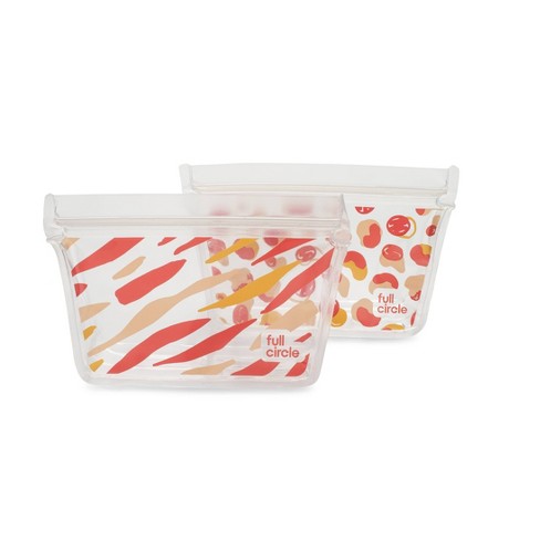 Full Circle Ziptuck Reusable Snack Set Animal Print Target