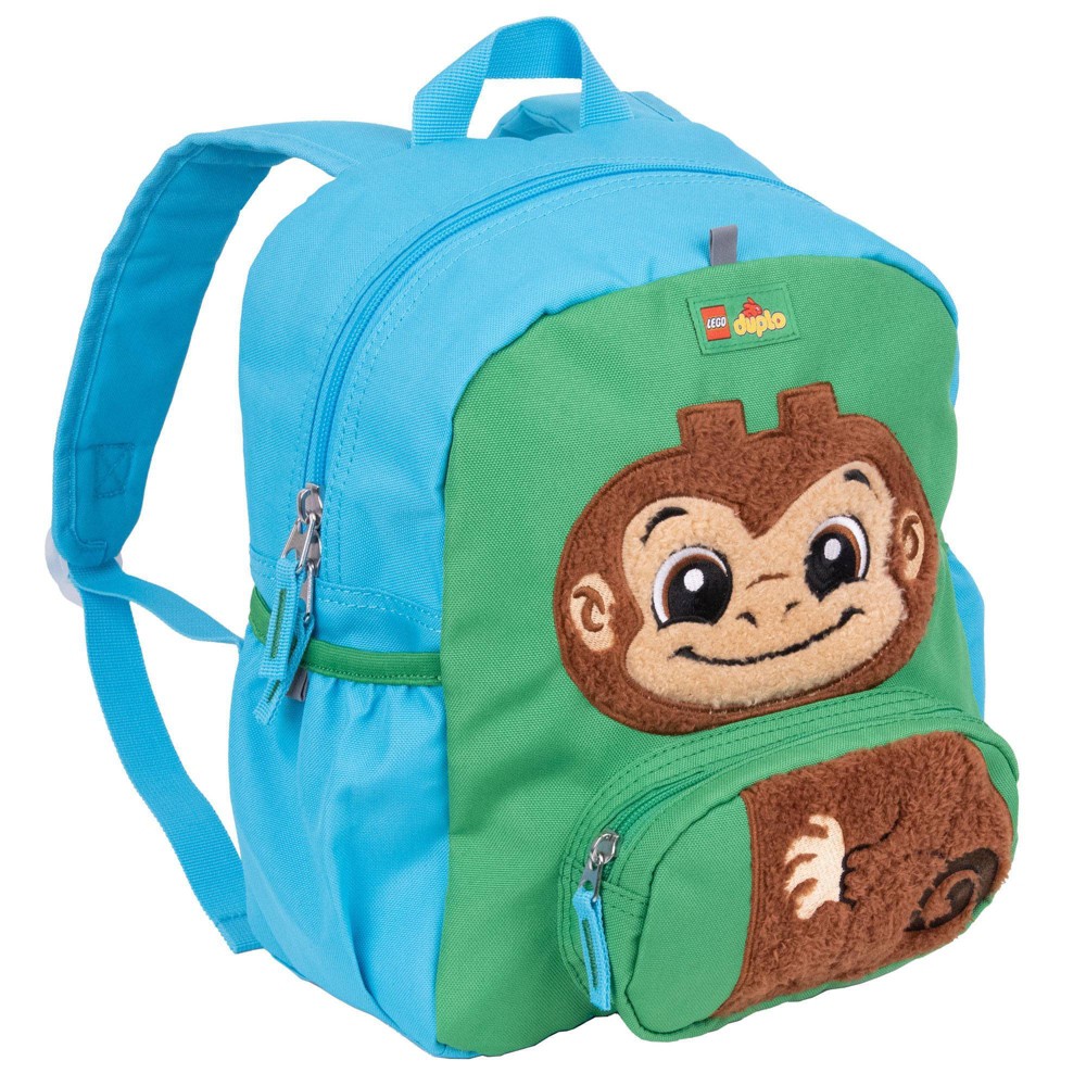 Photos - Backpack Lego DUPLO Block Monkey 12"  - Blue 