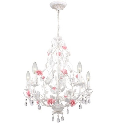 Crystorama Lighting Lola 5 - Light Chandelier in  Wet White