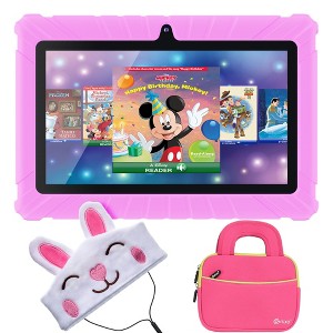 Contixo V8 Kids Tablet with IPS Screen 32GB with 50 Disney eBooks,and Android 11 (2025). Includes Headphones & Tablet Bag - 1 of 4