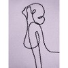 8"x16" Upward Dog Yoga Velvet Lumbar Throw Pillow Lavender - Edie@Home - 2 of 4