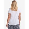 ellos Plus Size Drapey V-Neck Tee - 3 of 4