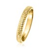 Pure Collection by Ross-Simons Italian 14kt Yellow Gold Textured Ring - 2 of 4