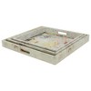 Northlight Set of 3 Vintage-Style Fashion and Dresses Square Wooden Serving Trays - White/Brown - 3 of 4
