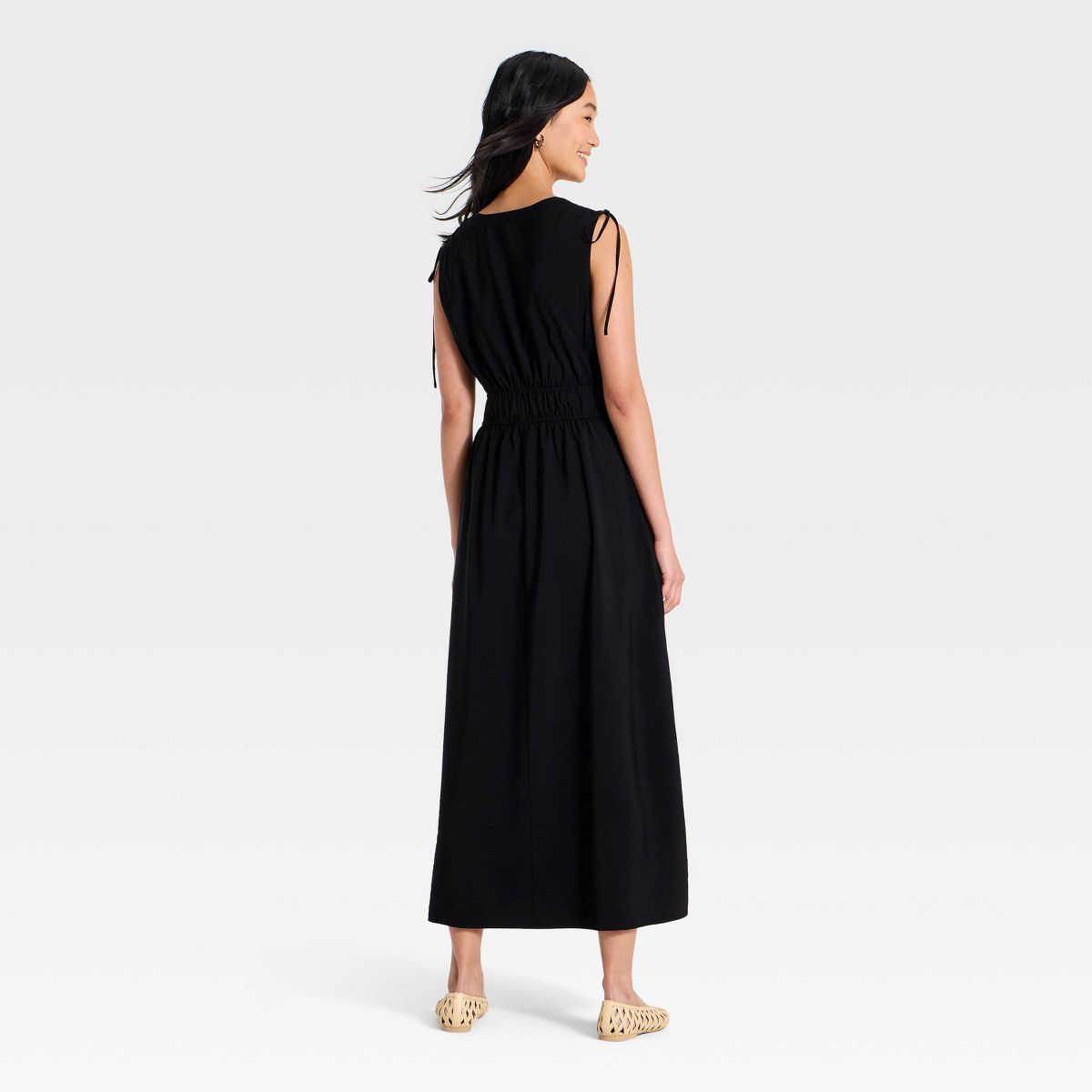 Women's V-Tie Midi Dress - A New Day™ - thumbnail 2