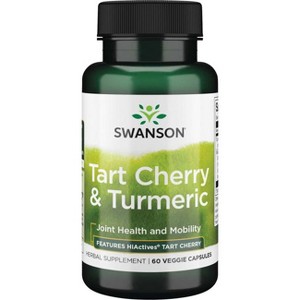 Swanson Herbal Supplements Hiactives Tart Cherry & Turmeric Veggie Capsule 60ct. - 1 of 4