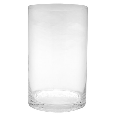 10"x6" Glass Cylinder Vase - Diamond Star