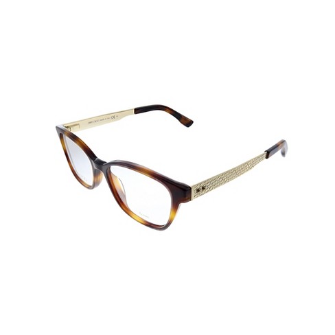 Jimmy Choo Bhz Womens Cat-eye Eyeglasses Havana 51mm : Target