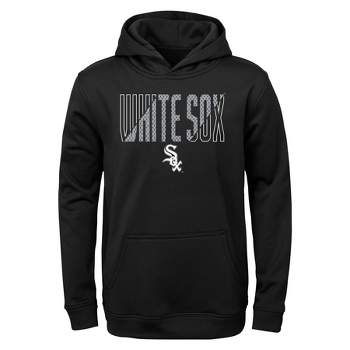 MLB Chicago White Sox Boys' Line Drive Poly Hooded Sweatshirt